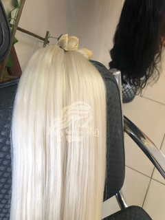 Loiro claríssimo kit completo fibra humanhair na internet