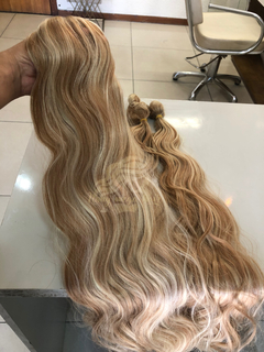 Tela única , loiro champanhe , mesclado - Nanay mega hair