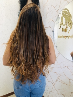 Imagem do LANÇAMENTO LOIRO MEL ondulado 70cm