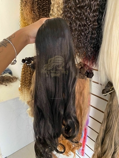 MORENA ILUMINADA, ONDULADO 70cm FIBRA HUMANIZADA ULTRA REALISTA - Nanay mega hair