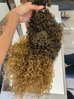 CACHEADO OMBRÉ HAIR DORADO 45 CM na internet