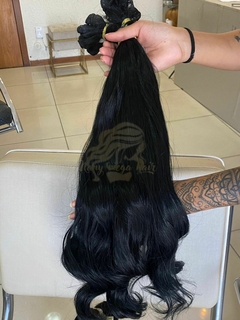 CABELO ONDULADO PRETO 70 CM na internet