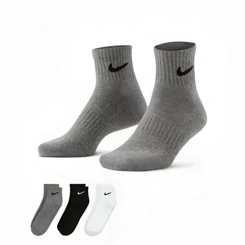 34a38 39a43 ACADEMIA academia branco cano curto chushioned CHUSHIONED Cinza CINZA dia a dia ESPORTE esporte EVERDAY everyday KIT Kit de Meias Nike Everyday Cushioned Cano Curto com 3 Pares Loja Virtual Online de Roupas e Tênis Delta Sneakers @delta_snkrs 