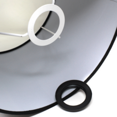 Lampara de Cerámica negra doble eclipse - tienda online