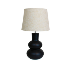 Lampara de Cerámica negra doble eclipse - comprar online