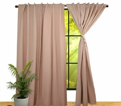 Imagen de Set x2 paños de Cortinas de ambiente en tusor de 2.10 mts Siena