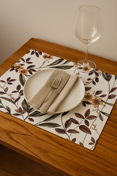 Individual ecocuero estampado