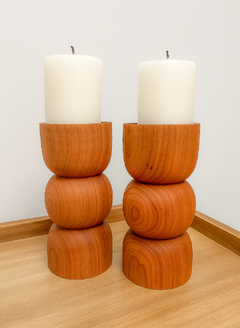 Candelabro de madera Amanda - comprar online