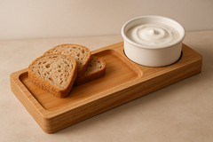 Tablita para picadas con recipiente en metal - comprar online