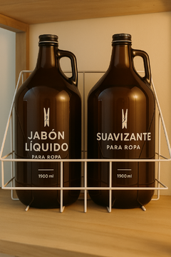 Set. canasto botellones
