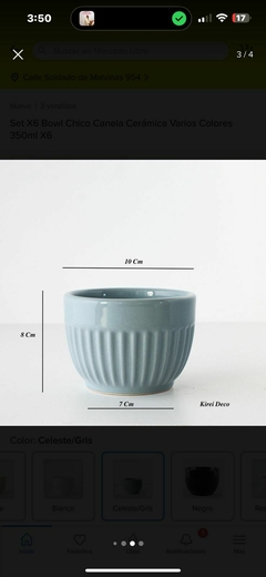 Bowl chico de cerámica 350 cc - Chula home deco
