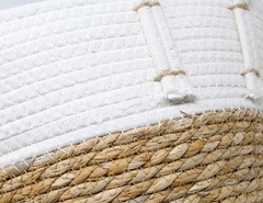 Canastos de fibras naturales combinado con blanco en internet