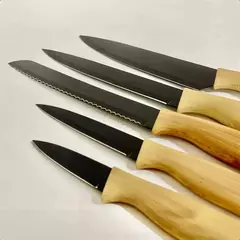 Set cuchillos con taco 6 piezas carol - comprar online