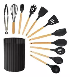 Set utensilios + contenedor 12 piezas carol - Chula home deco