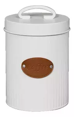 Lata Café Deco Blanco Ranurado