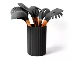 Set utensilios + contenedor 12 piezas carol - tienda online