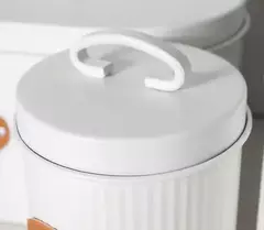 Lata Tea Deco Blanco Ranurado en internet