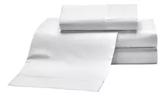 Juego de Sábanas 144 Hilos Blanco Liso - comprar online