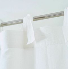 Cortina de baño gasa de tusor con tiras para atar 2 x 2 mts Elena - Chula home deco