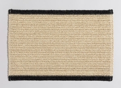 Individual de yute con bordes negros - comprar online