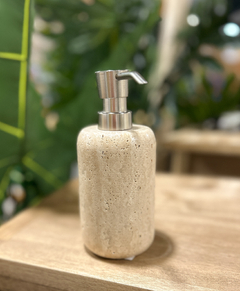 Dispenser Redondo de Mármol Travertino - comprar online
