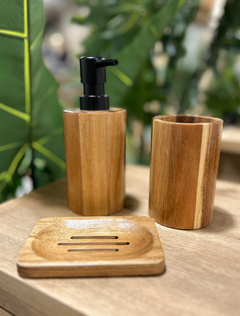Jabonera de Madera Acacia - comprar online