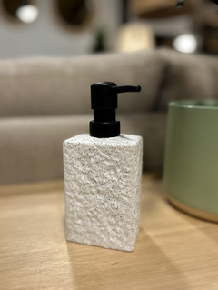 Dispenser Cuadrado Granito Blanco - comprar online