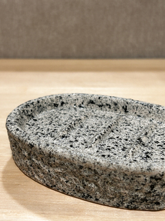 Jabonera Ovalada de Granito Gris en internet