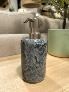 Dispenser Redondo de Marmol Gris Oscuro - comprar online