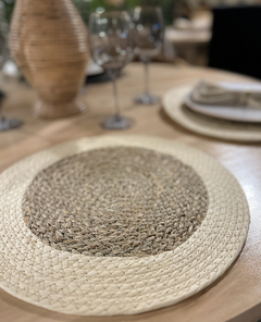 Platos de Sitio de Fibras Naturales - Chula home deco