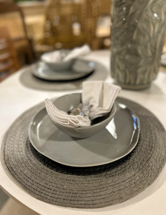 Plato de Sitio Katmandu Gris con Negro - tienda online
