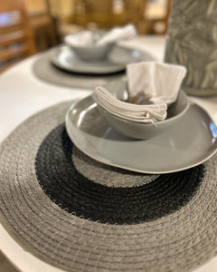 Plato de Sitio Katmandu Gris con Negro - comprar online