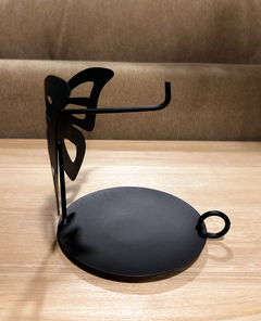 Porta espiral Mariposa Metal Negro - Chula home deco