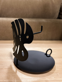 Porta espiral Monstera Metal Negro en internet