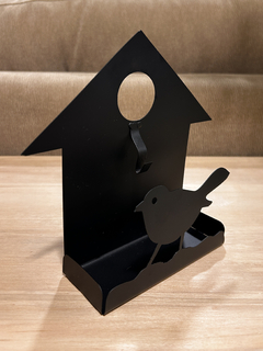 Porta espiral Casita Metal Negro en internet