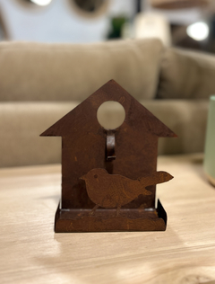Porta espiral Casita Metal Óxido - comprar online