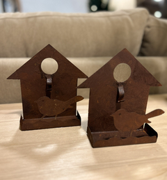 Porta espiral Casita Metal Óxido - Chula home deco
