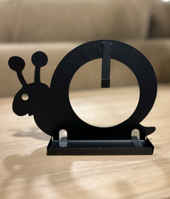 Porta espiral Caracol Metal Negro - comprar online