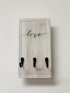 Porta Llave de 3 ganchos - Love - comprar online