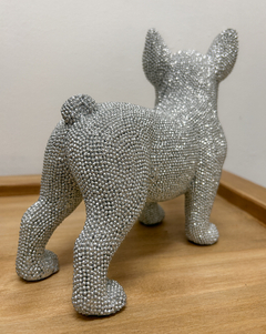 Imagen de Bulldog decorativo plateado