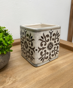 Macetas de Azulejos Grises - Chula home deco