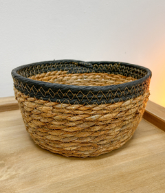 Canasto de Fibras Naturales – Ø20 x 10 cm - Chula home deco
