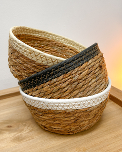 Canasto de Fibras Naturales – Ø 24 x 13 cm - comprar online