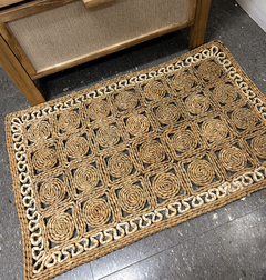 Alfombra de fibras naturales rectangular - comprar online