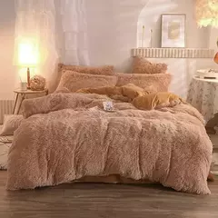 Edredón nórdico pelo largo con corderito “Chula” + 1 funda de regalo Twin - Chula home deco