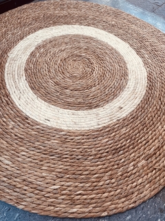 Alfombra fibras redonda combinada 1 mt. - tienda online