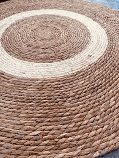 Alfombra fibras redonda combinada 1 mt. - Chula home deco