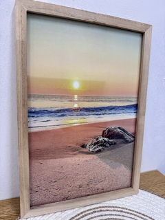 Cuadro marco de madera con vidrio 20x30