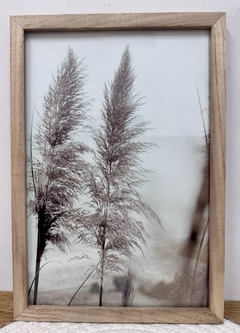 Cuadro marco madera con vidrio 20x30
