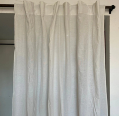 Set x2 paños de Cortinas de ambiente en tusor de 2.10 mts Siena - Chula home deco